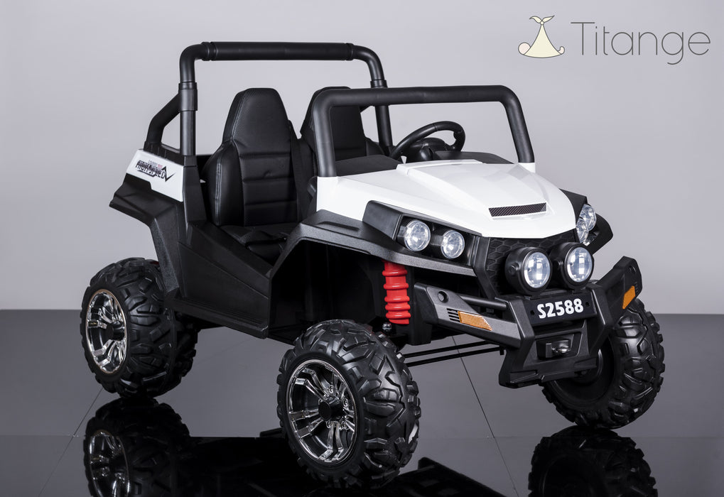 Buggy XXL Rose - Deux places, 4 Moteurs | Voiture pour enfant