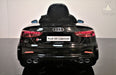Audi S5 Cabriolet, Noir métallisé | Voiture pour enfant [Version Luxe]