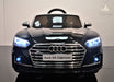Audi S5 Cabriolet, Noir métallisé | Voiture pour enfant [Version Luxe]