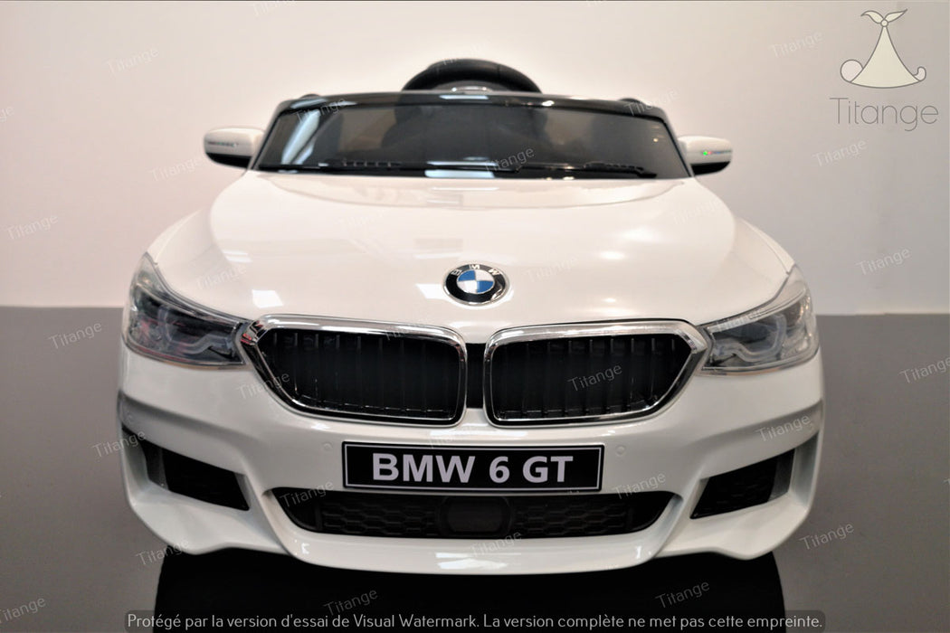 BMW 6 GT, Blanc | Voiture électrique pour enfant