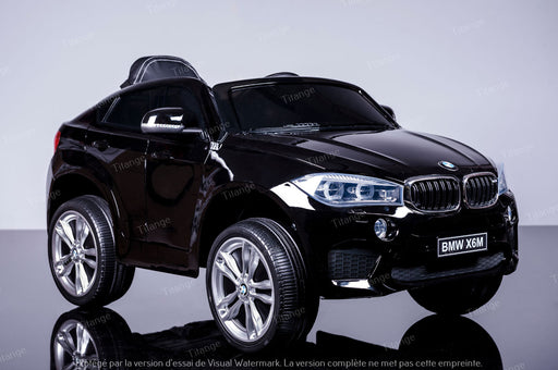 BMW X6M, SUV Noir métallisé | Voiture pour enfant [Version Luxe]