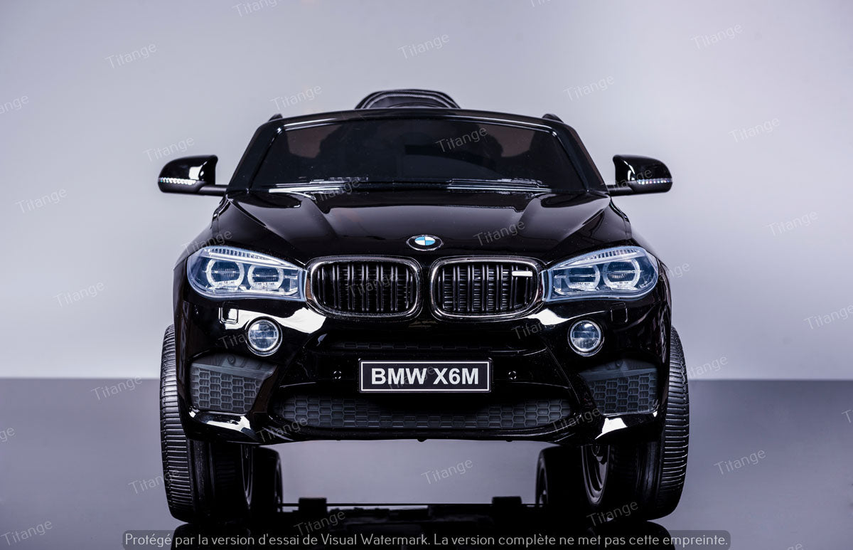 BMW X6M, SUV Noir métallisé | Voiture pour enfant [Version Luxe]