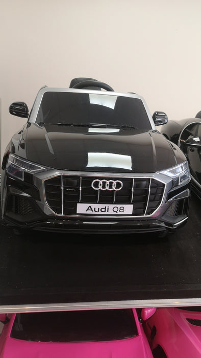 Audi Q8 12v, Noir | Voiture pour enfant [Version Luxe]