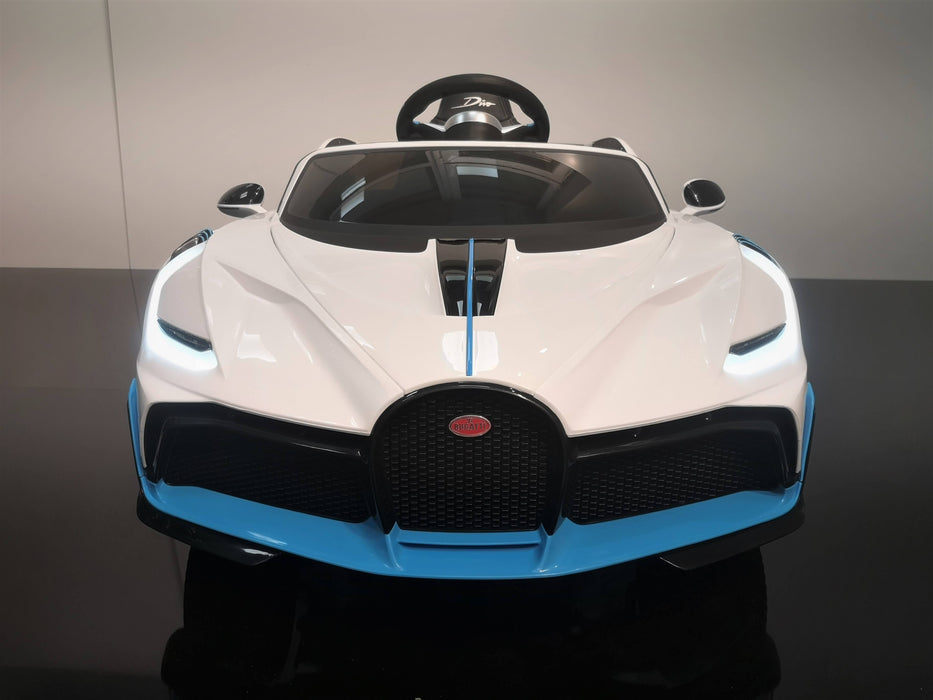 Bugatti Divo 12v, Bleu métallisé | Voiture pour enfant [Version Luxe]