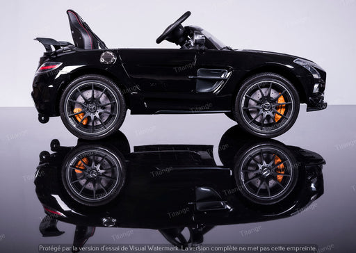 Mercedes SLS AMG - Noir Carbon | Voiture pour enfant [Full Option]